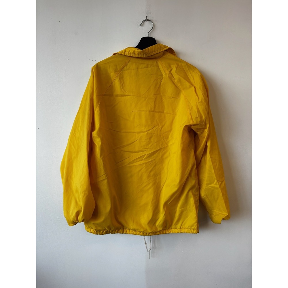 Vintage Duckster Jacket Mens Medium Yellow Clinton Country Club Windbreaker 80s - Picture 3 of 6